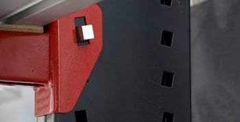 Particolare del braccio e del connettore.