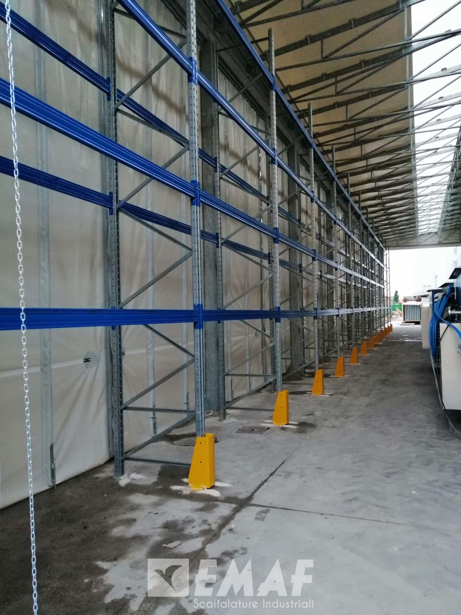 Featured image for “Portapallet scaffalatura industriale 5 Campate a 3 livelli – 60 posti EPAL – In pronta consegna!”