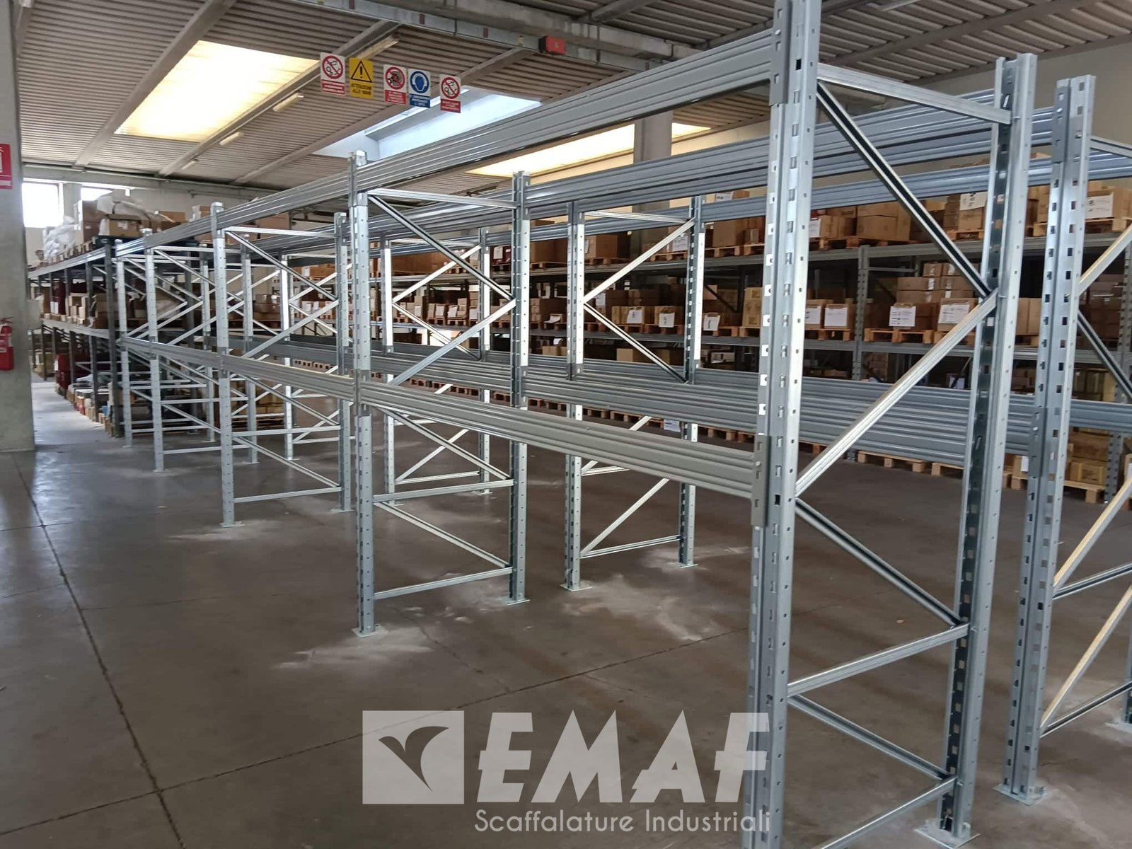 Featured image for “Spazio per 93 bancali nella scaffalatura portapallet Emaf installata a Motta di Livenza (TV)”