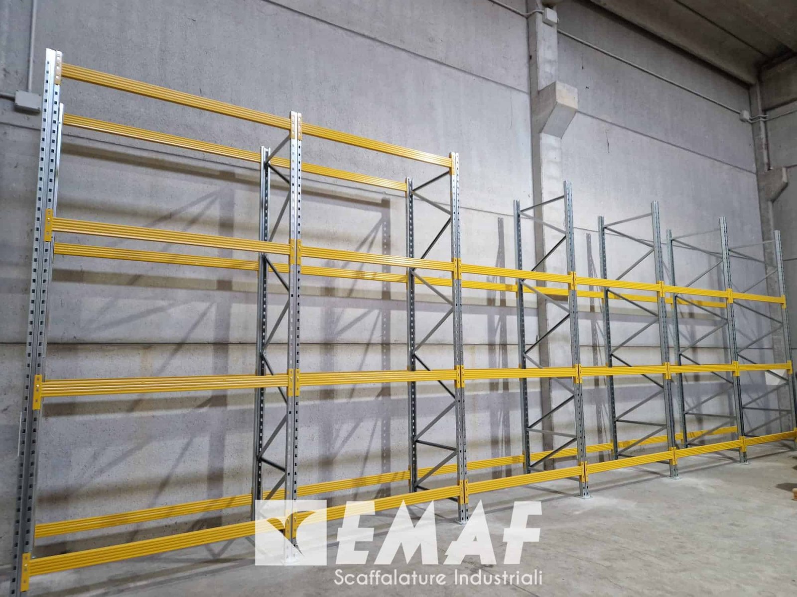 Featured image for “Portapallet e cantilever Emaf installati a Rubiera, Reggio Emilia”