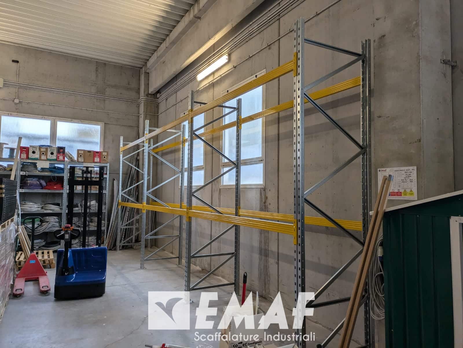 Featured image for “Nuova installazione per Govoni Impianti Elettrici: efficienza e sicurezza con Emaf Scaffalature Industriali”