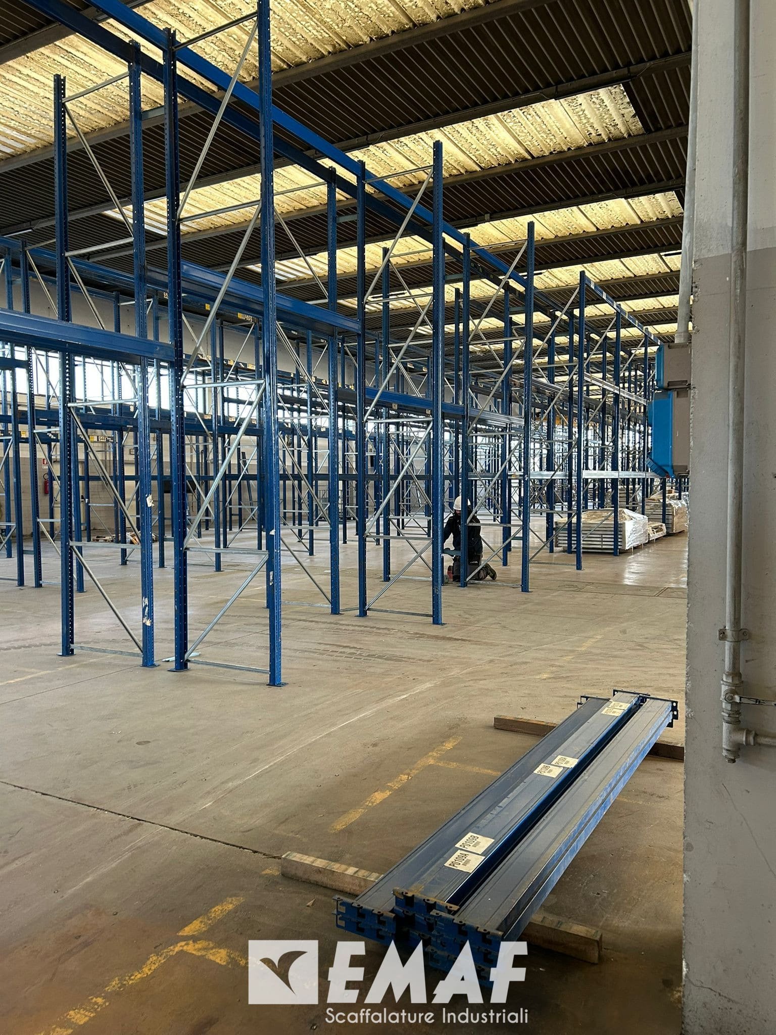 Featured image for “Emaf Scaffalature Industriali realizza un nuovo impianto portapallet per New Trasped”